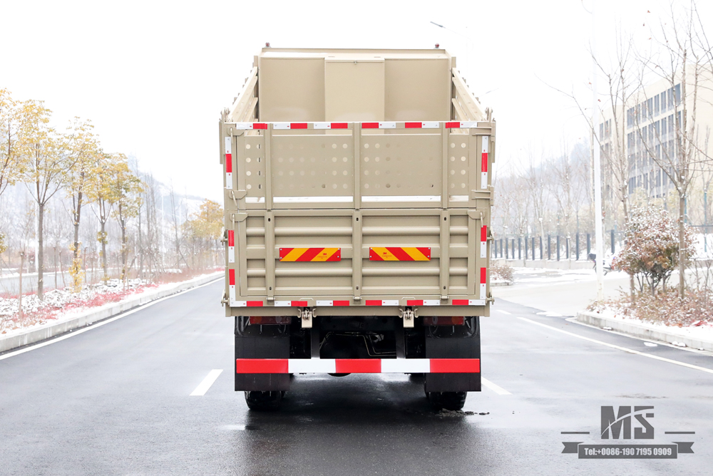 6×6 Camel Grey Dongfeng Six Wheel Drive Dump Truck_Flat Head Cargo Box Baffle Heightened Tipper Conversion Factory_Export ພາຫະນະພິເສດ