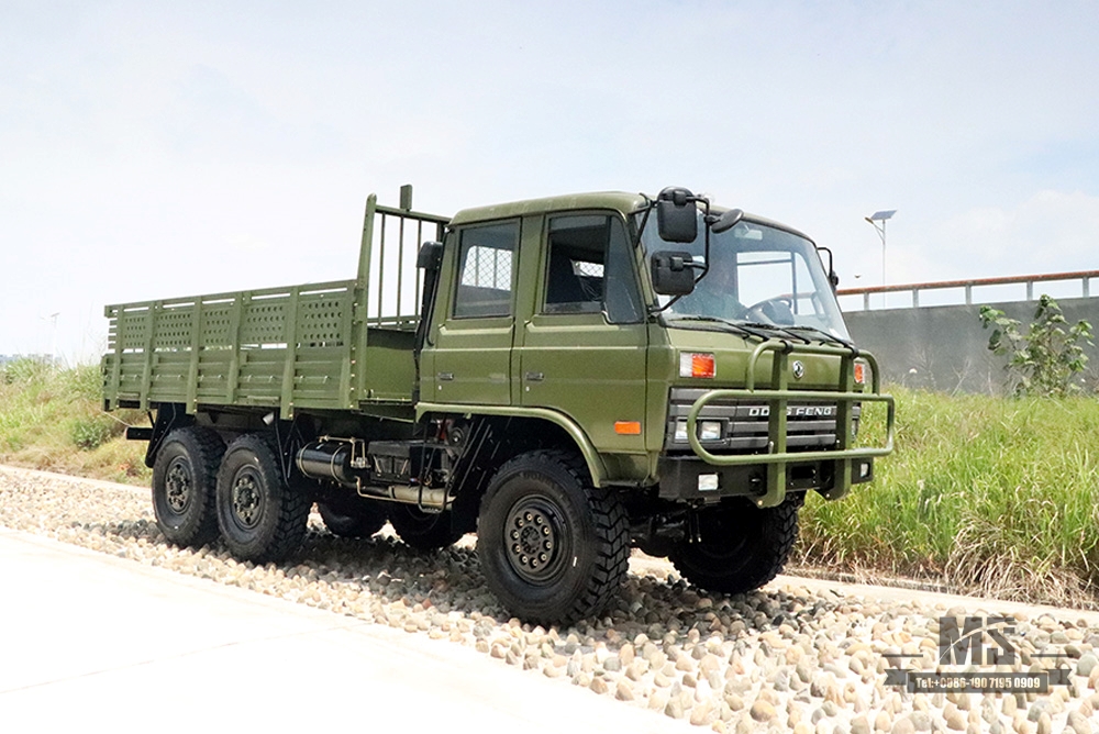 Dongfeng Six Wheel Drive EQ2102 Off Road Truck_6×6 Army Green 3.6T Double Row 153 Cab Cargo Truck For Sale_Export ຍານພາຫະນະພິເສດ