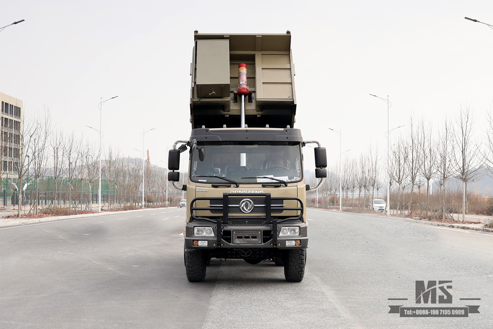 210hp 6*6 Dongfeng Dump Truck_ Flat Head Tipper Truck Six Wheel Drive Off Road Transportation Truck for Sale_Export ລົດພິເສດ