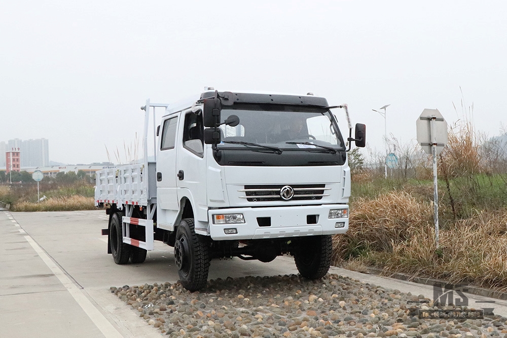 Dongfeng Four wheel Drive Light-duty Truck_White Small Truck Customized Double Row Cab 4*4 Off-road Vehicle_Dongfeng Truck for sale Export Special Vehicle