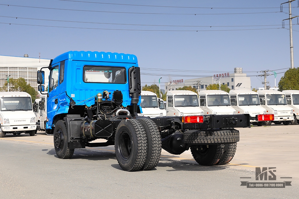 Dongfeng 4*2 Chassis ລົດບັນທຸກ _ 210 HP ແຖວລົດກະບະແຖວຫນຶ່ງແລະເຄິ່ງແຖວລົດກະບະ Commercial Vehicle_Dongfeng 4*2 Truck Chassis For Sale_Export Special Truck Chassis