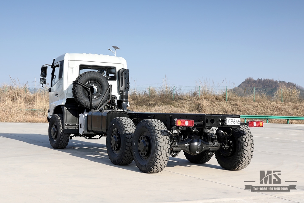 Dongfeng Six wheel Drive Chassis_6*6 YC6A260 Flathead Truck Chassis for Sale_Dongfeng ສົ່ງອອກ Chassis ຍານພາຫະນະພິເສດ