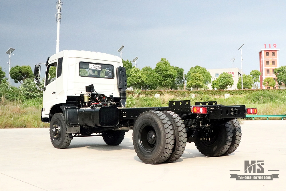 260hp Dongfeng Four Wheel Drive Cargo Truck Chassis_4*4 One And a Half Cab Off-road Truck Chassis_Dongfeng Truck Export Special Purpose Vehicle Chassis