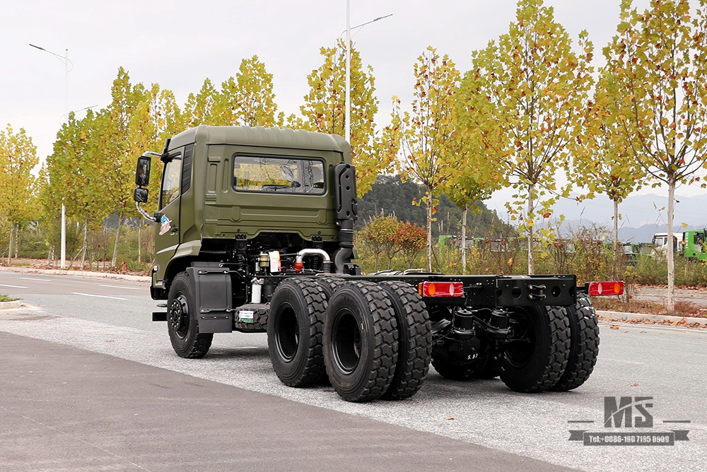 210hp Dongfeng 6*4 Off Road Truck Chassis_Dongfeng 6x4 Off-road Tanker Chassis_Flathead One and a-half Export Special Vehicle Chassis
