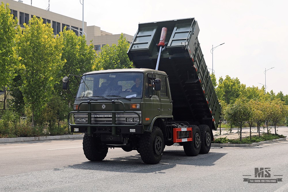 Dongfeng 210HP Six wheel Drive Tipper Truck_6*6 3.5T Double Row 153 Cab Dump Truck Truck Mining Truck for Sale_Export ພາຫະນະພິເສດ