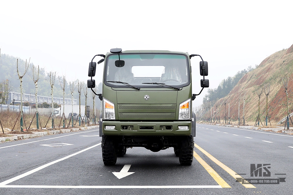 6*6 Dongfeng EQ2082 Chassis_ 6WD Army Flathead Chassis ສີຂຽວ 'Bobcat' Six Wheel Drive Chassis Configuration_Export Special Truck Chassis