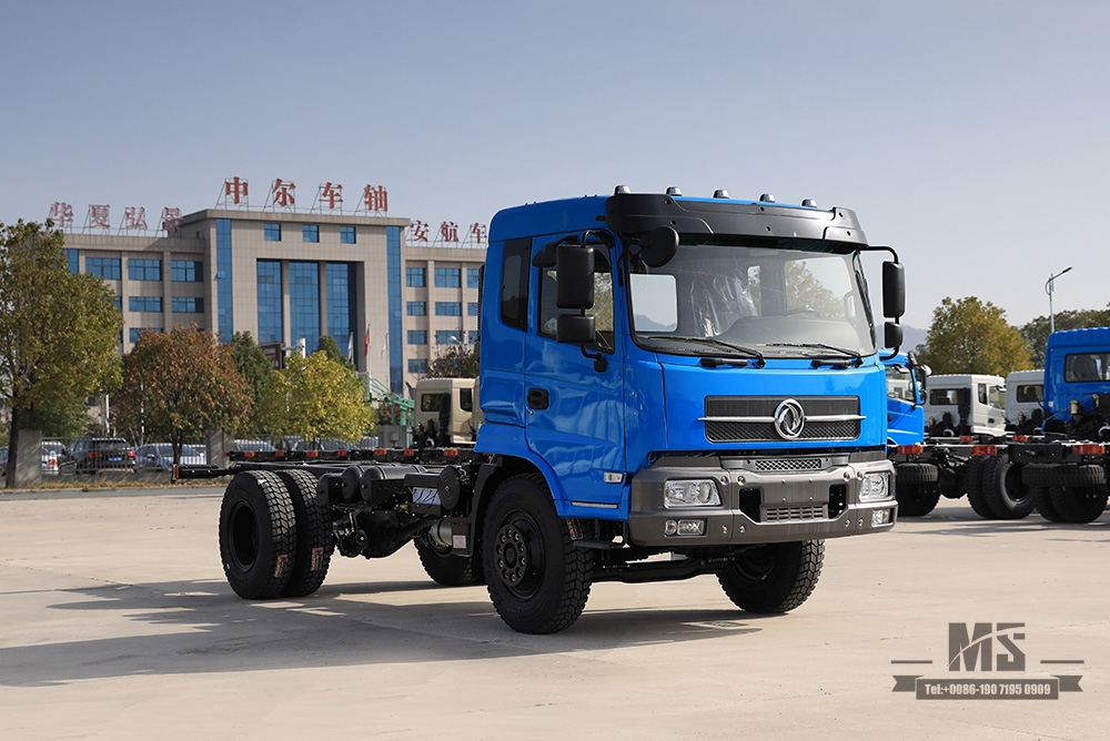 Dongfeng 4*2 Chassis ລົດບັນທຸກ _ 210 HP ແຖວລົດກະບະແຖວຫນຶ່ງແລະເຄິ່ງແຖວລົດກະບະ Commercial Vehicle_Dongfeng 4*2 Truck Chassis For Sale_Export Special Truck Chassis