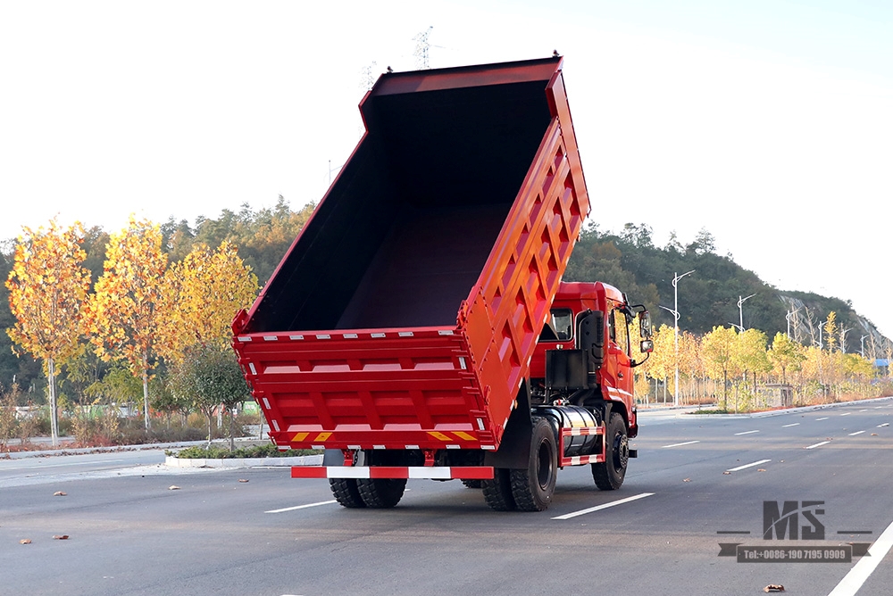 Dongfeng 4*2 Dump Truck Tipper Truck_ 210hp Flat Head Row Half Mining Site Transportation Truck_Export ພາຫະນະພິເສດ