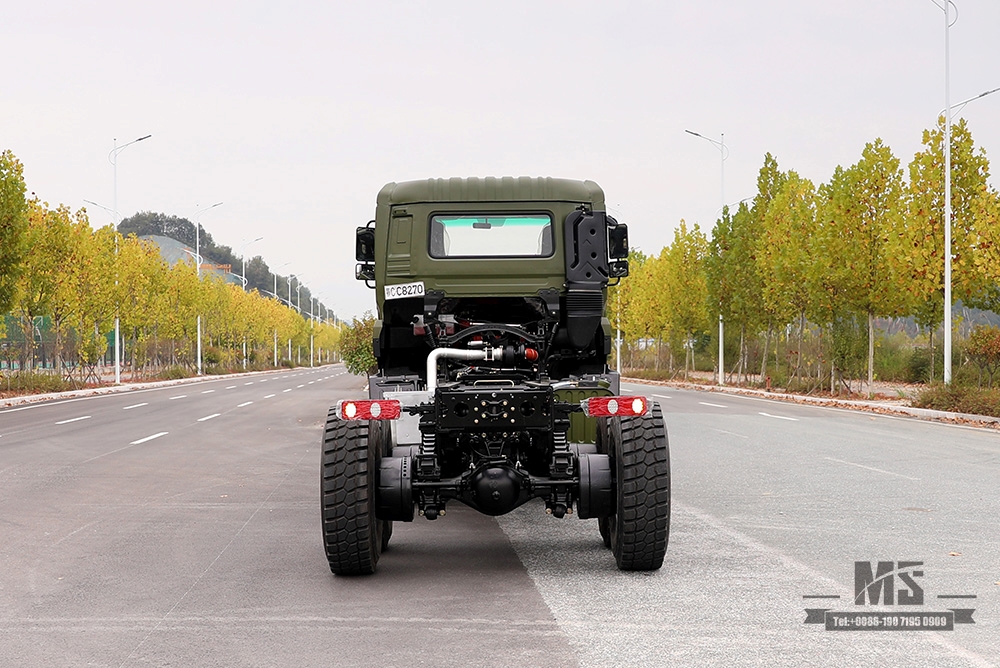 450HP Dongfeng Six Wheel Drive Truck Chassis Conversion_6×6 Heavy Duty Truck Three Axle Commercial Vehicle Chassis_6WD Rear Double 15T Customized Chassis Export Special Chassis
