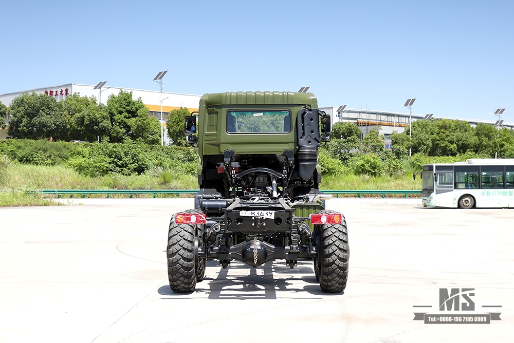 340hp Dongfeng 6×6 Chassis_Six wheel Drive Head Flat 1 and a half Row Chassis Cargo Truck Chassis_6*6 Export Special Vehicle