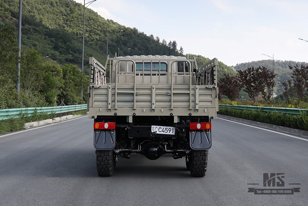 Beige 190HP Dongfeng EQ2082 6WD Off-road Truck_Dongfeng Six Wheel Drive Flathead 6X6 Diesel Cargo Truck Transportation Truck_Export ຍານພາຫະນະພິເສດ