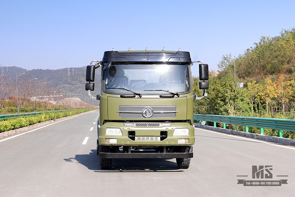 210hp Dongfeng 6*4 Tanker Truck Chassis_Dongfeng 6x4 Off Road Chassis_Flathead ຫນຶ່ງແລະເຄິ່ງຫນຶ່ງຂອງ Export Special Vehicle Chassis