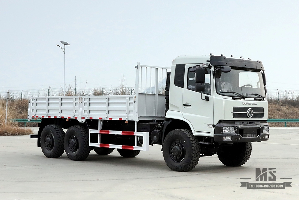 260hp Dongfeng Six wheel Drive Truck_6*6 Flathead Head Truck for Sale 6WD Transport Truck Factory_Dongfeng Export ຍານພາຫະນະພິເສດ