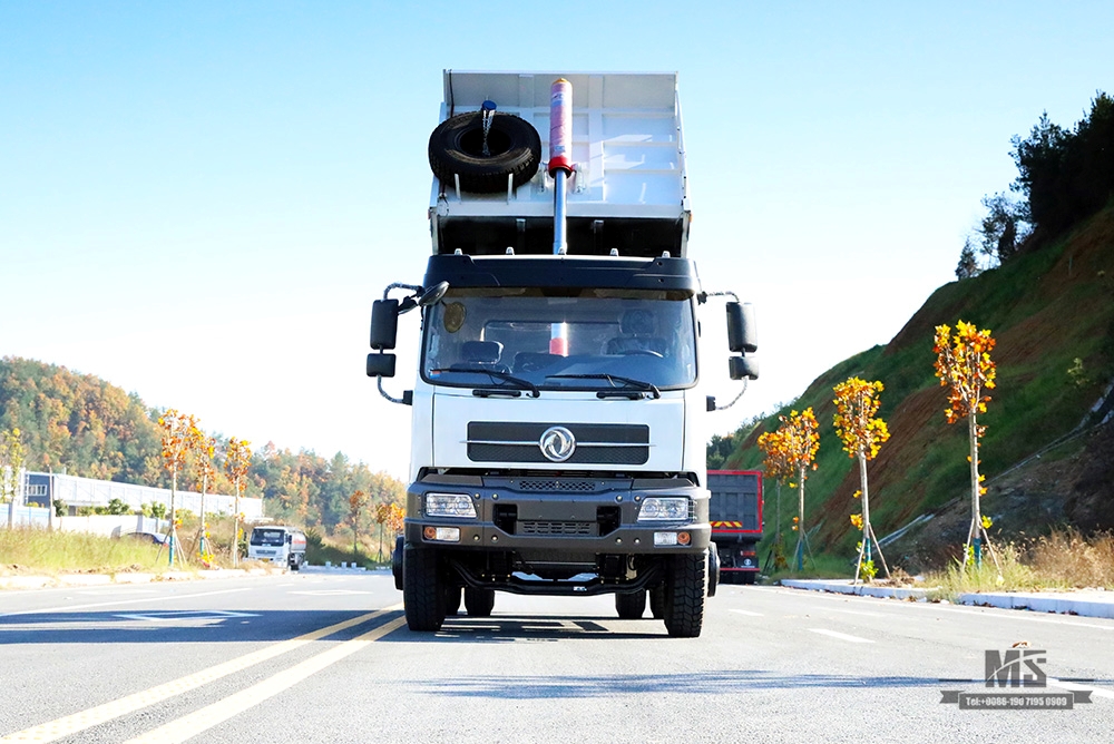 Dongfeng 4×2 Dump Truck_ 210hp 10T Flathead Head Row Half Mining Site Truck for Sale_4*2 ລົດພິເສດສົ່ງອອກ