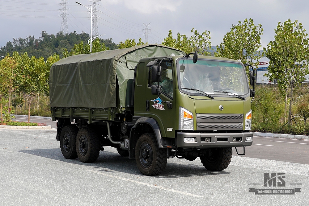 170 hp Dongfeng 6WD EQ2082 Off-road Truck_EQ240 Flathead Diesel Cargo Truck Factory_Dongfeng 6x6 All-Wheel Drive Civilian Off-road Truck for Sale_Export ຍານພາຫະນະພິເສດ