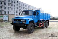 Dongfeng Six wheel Drive Off Road Dump Truck_EQ2100 6×6 210hp Pointed Head Single Row Transportation Truck_All-wheel-Drive Export ລົດບັນທຸກພິເສດ