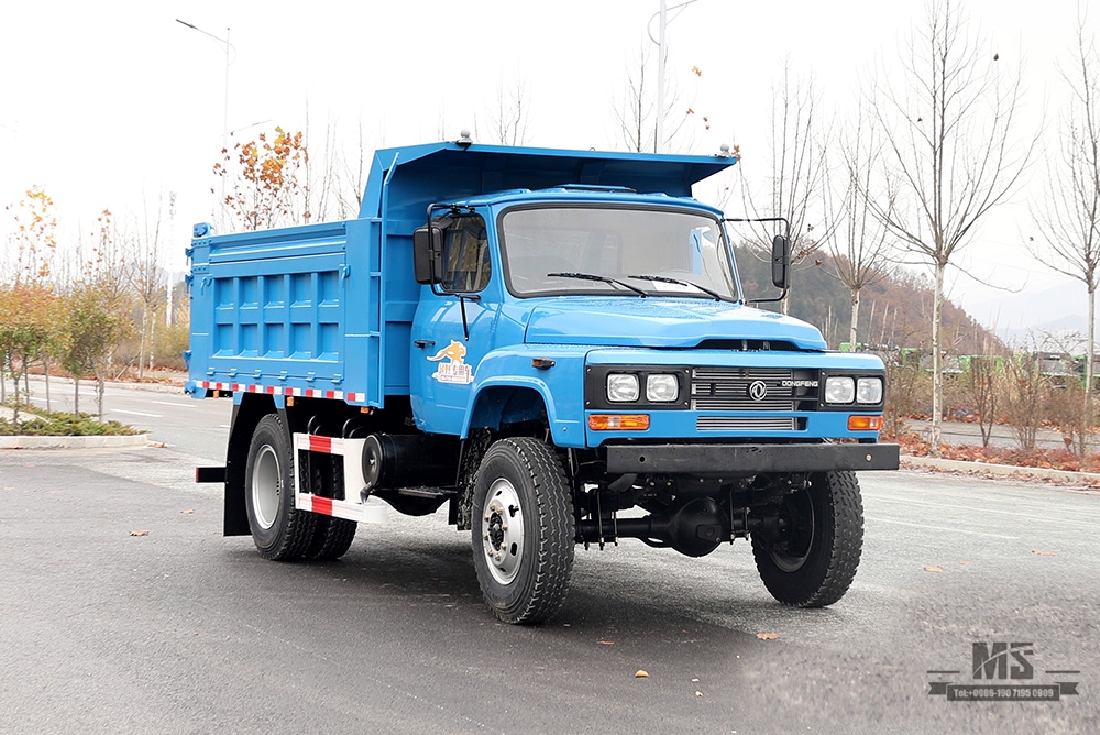 170hp Dongfeng ລົດບັນທຸກ Tipper Drive ສີ່ລໍ້ _Long Head Cab Off-road Dump Truck _4*4 Export Special Purpose Vehicle