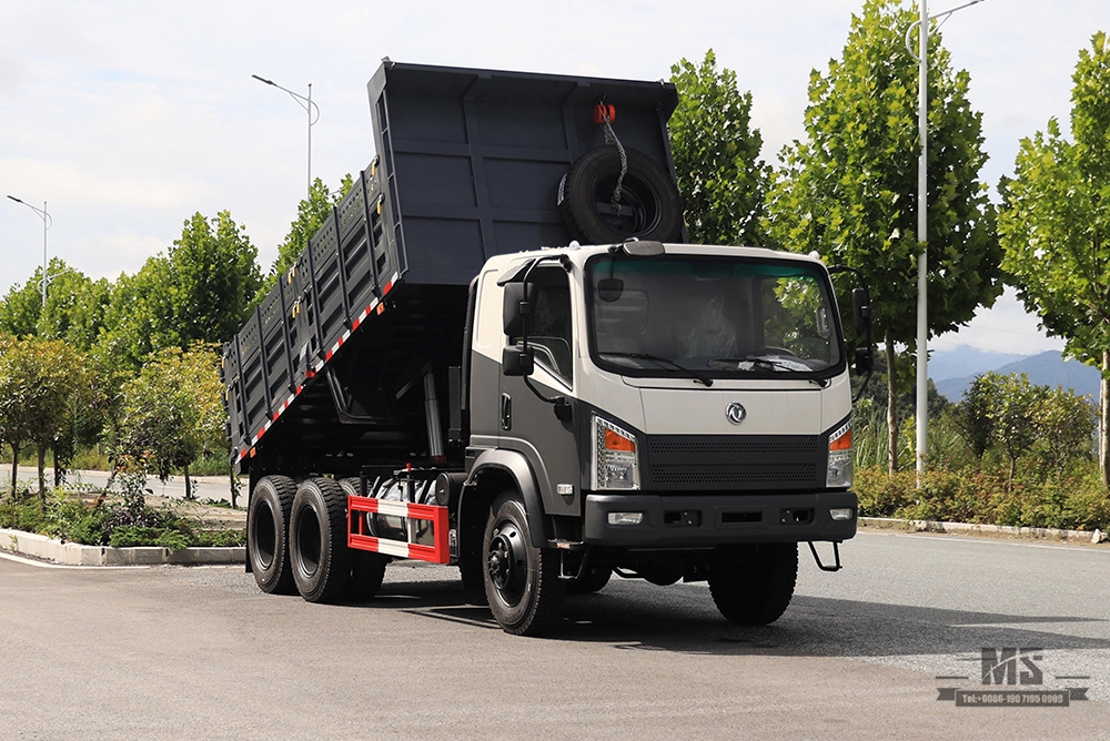 260hp Dongfeng 6*6 Dump Truck _BobCat Six Wheel Drive Single Row Flat Head Tipper Truck Mining Trucks Factory_Export Special Vehicle