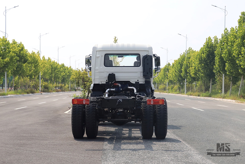 Dongfeng 4×2 Truck Mounted Crane Chassis 266hp New Flathead Cabin Row Half Chassis with Truck Crane Export Chassis Special