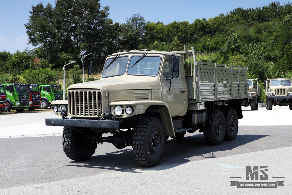 Camel Grey EQ2082 Truck_Dongfeng 170 hp ຂັບຫົກລໍ້ 240 Off-road Truck_Pointed Head Double Glass Transport Vehicle_6×6 25Y Export ລົດບັນທຸກພິເສດ