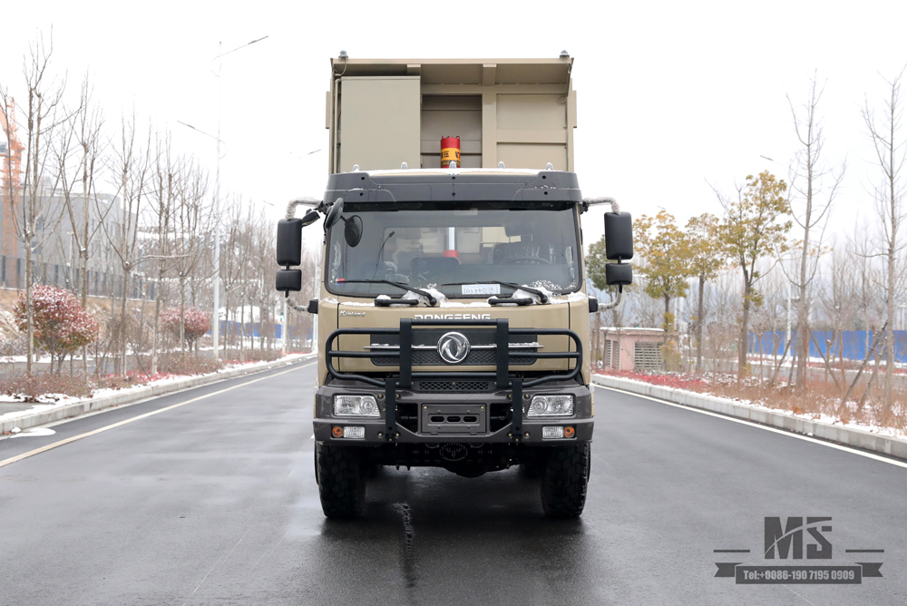 6×6 Camel Grey Dongfeng Six Wheel Drive Dump Truck_Flat Head Cargo Box Baffle Heightened Tipper Conversion Factory_Export ພາຫະນະພິເສດ