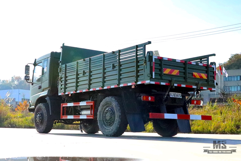 190hp Dongfeng ຂັບສີ່ລໍ້ Off Road Truck_Dongfeng 4*4 2.5T Flat Head Row Half Cargo Truck_4WD Export Special Vehicle