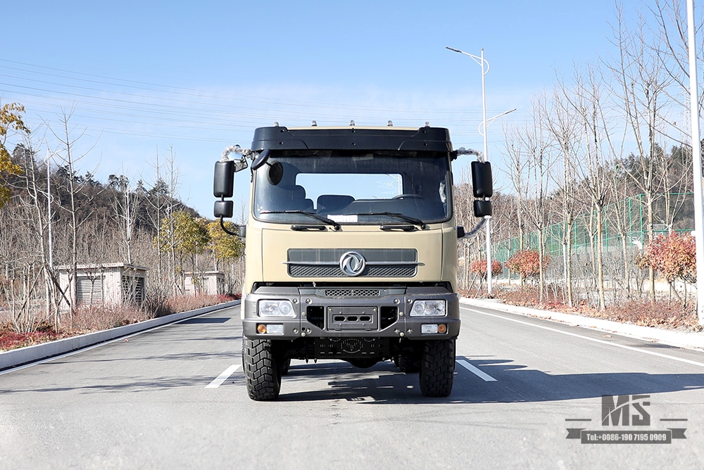 210hp Dongfeng Six wheel Chassis for Sale_6*6 EQ2102 Flathead Head Truck Chassis Coversion Manufacturer_Dongfeng 6×6 Export Special Vehicle Chassis