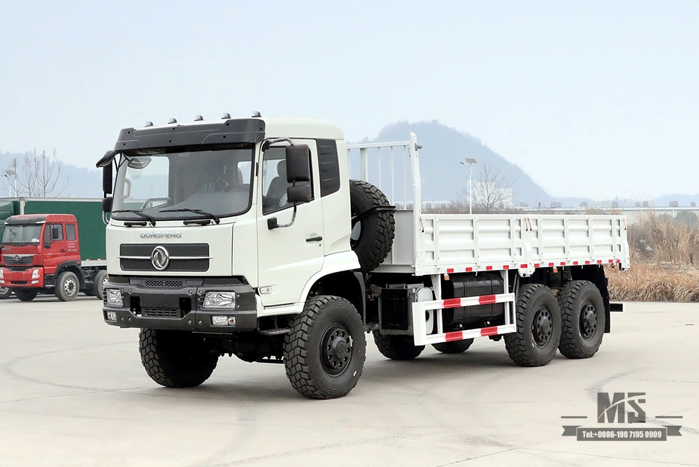 260hp Dongfeng Six wheel Drive Truck_6*6 Flathead Head Truck for Sale 6WD Transport Truck Factory_Dongfeng Export ຍານພາຫະນະພິເສດ