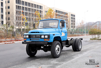 Dongfeng Four Wheel Drive Tipper Truck Chassis _170hp Blue 4*4 Single Row Pointed Head Dump Truck Chassis Mining Trucks Chassis_Export Special Vehicle