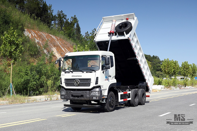 Dongfeng 6*4 280hp Dump Truck Off Road Tipper Truck_Dongfeng 6x4 Heavy Duty Flathead Row Half Mining Construction Truck_Export ພາຫະນະພິເສດ