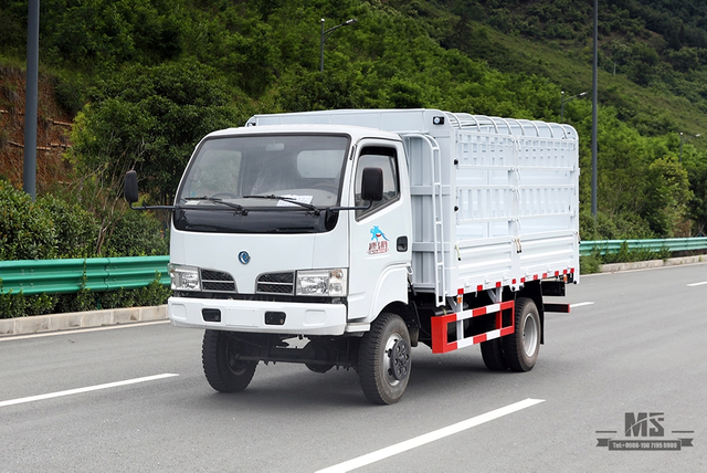 Dongfeng 4*4 ລົດບັນທຸກແສງສະຫວ່າງ Grate ການຂົນສົ່ງລົດບັນທຸກ _Dongfeng ສີ່ລໍ້ຂັບລົດດຽວ Row Cab Warehouse Truck_Box Stake Truck For Sale_Export ລົດບັນທຸກພິເສດ