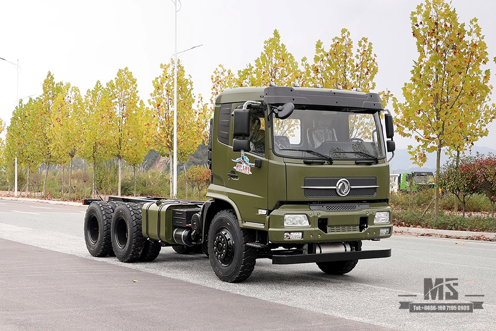 210hp Dongfeng 6*4 Off Road Truck Chassis_Dongfeng 6x4 Off-road Tanker Chassis_Flathead One and a-half Export Special Vehicle Chassis