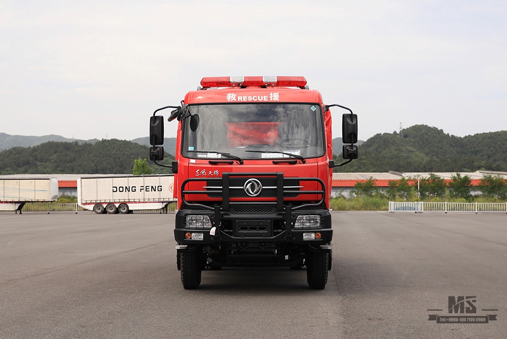 210 HP/300hp Dongfeng 4*2 ລົດບັນທຸກ Flatbed Firefighting _ Flathead Rescue Trailer Truck_Export Special Vehicle