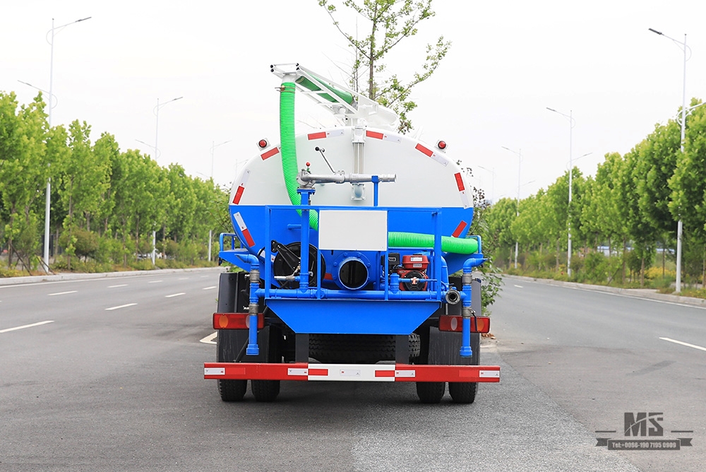 Dongfeng 4*2 Sewage Truck_170HP Sewage Suction Truck Row Half Flathead Sewage Pump Conversion Manufacturer_Export ພາຫະນະພິເສດ