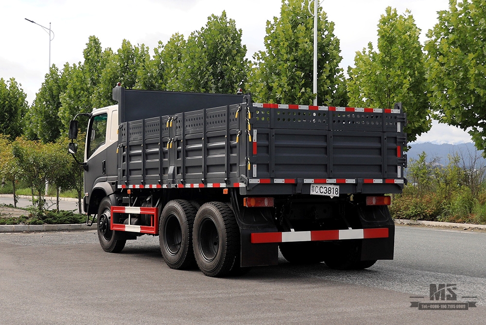 Dongfeng 6*6 Dump Truck Tipper Truck_Six Wheel Drive 260hp Single Row Pointed Heading Trucks_Export ລົດພິເສດ