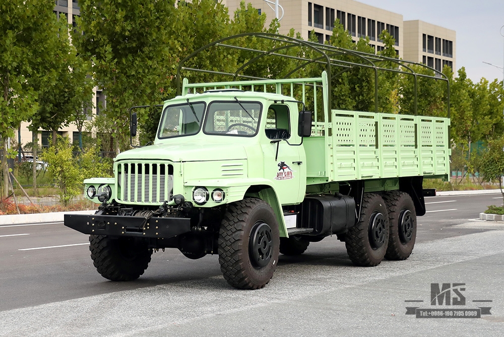 Dongfeng Six Wheel Drive EQ2100 Off Road Truck_190hp Dongfeng 6×6 3.5T Three Axle Single Row Pointed Truck with Tarpaulin Pole _Export ພາຫະນະຈຸດປະສົງພິເສດ 