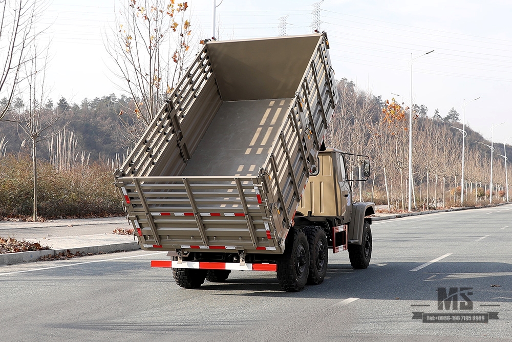 Dongfeng EQ2082 Barn Dump Truck_170 hp ຂັບລົດຫົກລໍ້ Off-road Tipper Truck_6WD 240 2.5T truck_All-wheel Drive 25Y Truck Export Special Vehicle