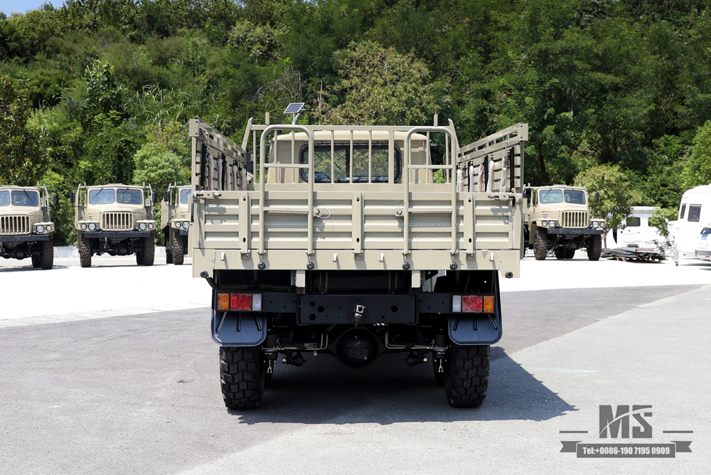 Camel Grey EQ2082 Truck_Dongfeng 170 hp ຂັບຫົກລໍ້ 240 Off-road Truck_Pointed Head Double Glass Transport Vehicle_6×6 25Y Export ລົດບັນທຸກພິເສດ