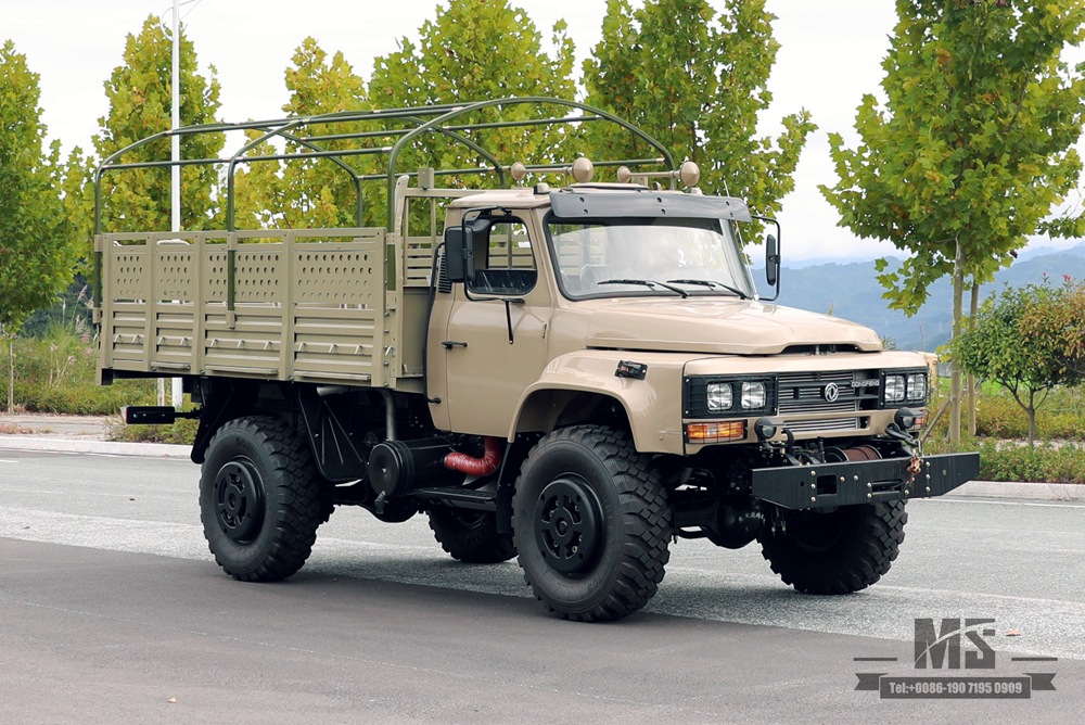 4*4 Dongfeng Cargo Truck_190 hp Long-head 2.5T Off-road Truck with Winch_Four Wheel Drive ລົດບັນທຸກທາງໄກ ສົ່ງອອກ ພາຫະນະຈຸດປະສົງພິເສດ