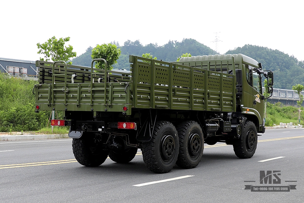 Dongfeng Six Wheel Drive EQ2102 Truck_6×6 Flat Head Cargo Truck 6WD 246 Troop Carrier Transportation Truck_6WD Truck Export Special Vehicle