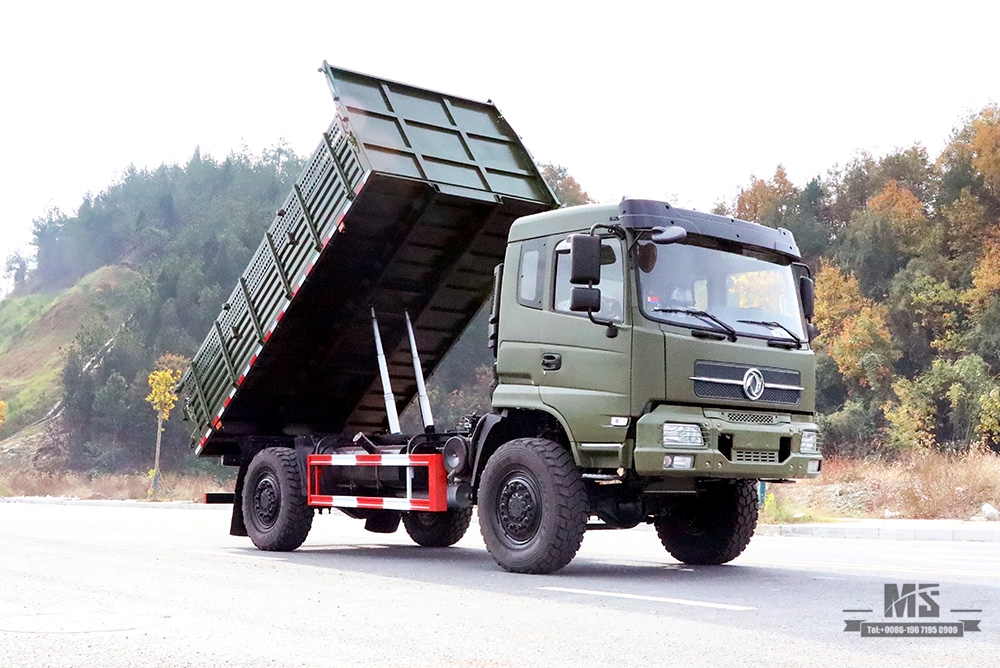 Dongfeng 4*4 Off Road Dump Truck_Dongfeng 210hp 4×4 Off-road Flathead Row Half Truck_Export ລົດພິເສດ