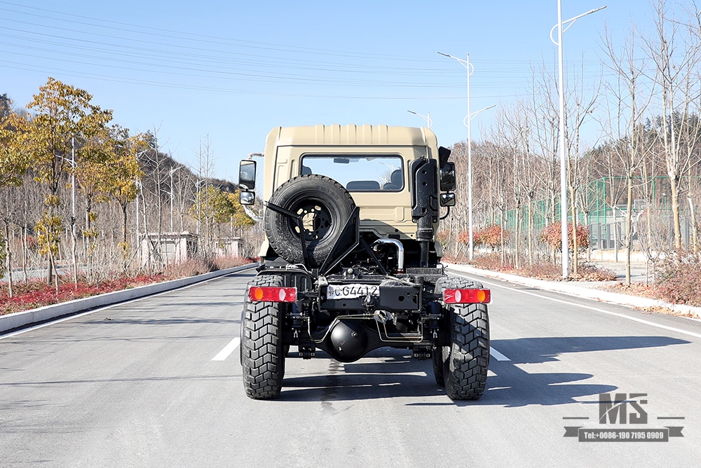 210hp Dongfeng Six wheel Chassis for Sale_6*6 EQ2102 Flathead Head Truck Chassis Coversion Manufacturer_Dongfeng 6×6 Export Special Vehicle Chassis