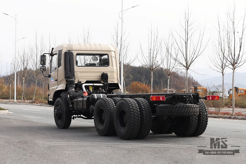 260hp Dongfeng Six wheel Chassis for Sale_6*6 Flathead Head Rear Eight wheels Truck Chassis Coversion Manufacturer_Dongfeng Export Special Vehicle Chassis