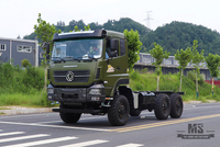 Dongfeng 6×6 Off Road Chassis_Six wheel Drive Dongfeng Flat Head 1 and a half Row Chassis Cargo Truck Chassis AWD 6*6 Export Special Vehicle