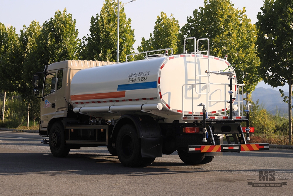 4*2 Dongfeng 12m³ Sprinkler Truck _Dongfeng 210 HP Flat Head Sprinkler Truck_Dongfeng Greening Water Tanker Truck Truck Commercial _Export ລົດບັນທຸກພິເສດ