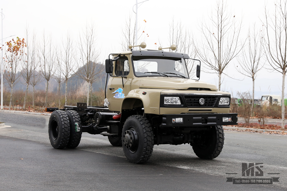 240hp Dongfeng ຂັບສີ່ລໍ້ Off-road Vehicle Chassis_Long Head Cab Truck Chassis_4*4 Customized Export Special Purpose Vehicle Chassis