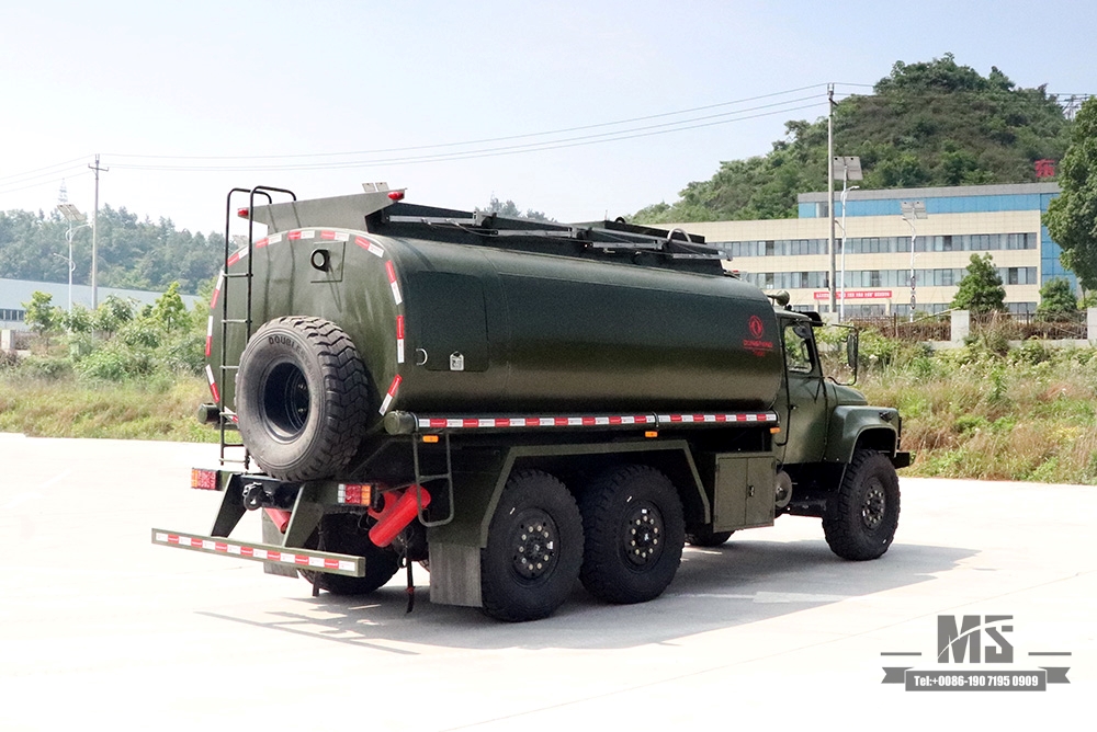 190HP Dongfeng ຂັບລົດຫົກລໍ້ EQ2100 Tanker Truck_6*6 Pointed Feul Tanker for Sale_Six Drive Export Special Tanker Lorry