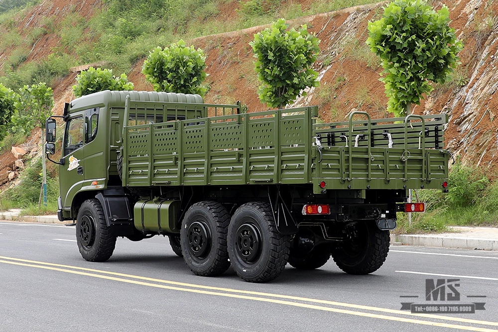 Dongfeng Six Wheel Drive EQ2102 Truck_6×6 Flat Head Cargo Truck 6WD 246 Troop Carrier Transportation Truck_6WD Truck Export Special Vehicle