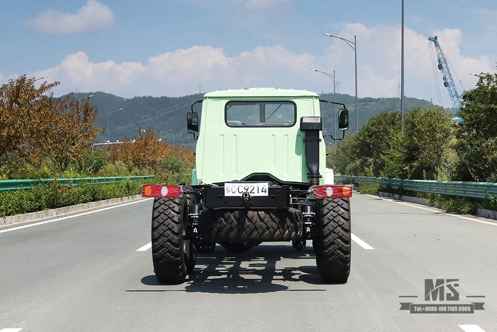 Dongfeng Six wheel Drive EQ2100 Chassis_6*6 190hp Pointed Head Double Glass 140 Cab Truck Chassis for Sale_Dongfeng Army Truck Export Special Vehicle Chassis