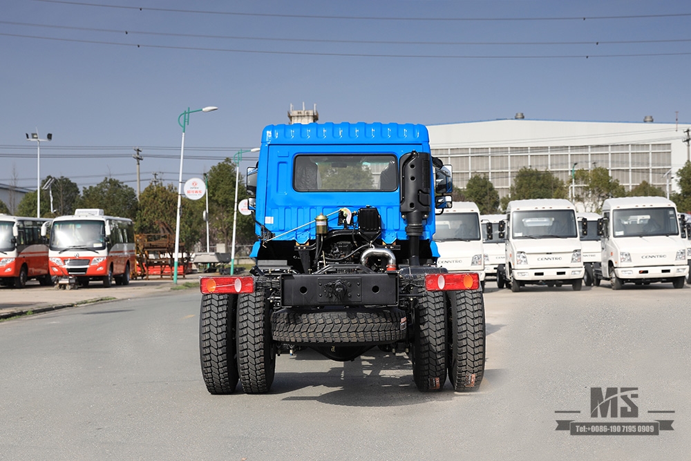 Dongfeng 4*2 Chassis ລົດບັນທຸກ _ 210 HP ແຖວລົດກະບະແຖວຫນຶ່ງແລະເຄິ່ງແຖວລົດກະບະ Commercial Vehicle_Dongfeng 4*2 Truck Chassis For Sale_Export Special Truck Chassis